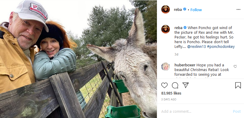 reba mcentire and rex linn instagram