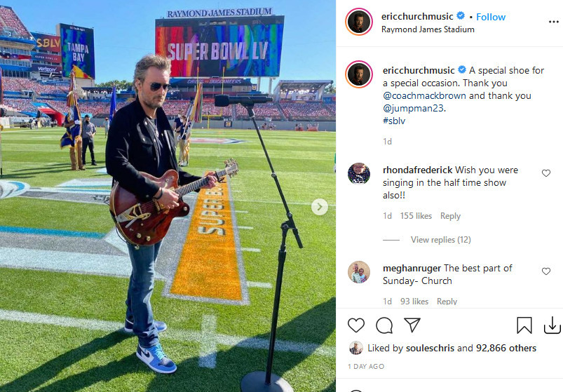 eric church super bowl national anthem