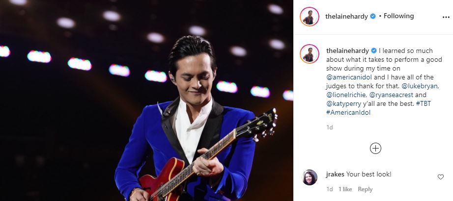 Laine Hardy American Idol Winner credits The Show For His Success