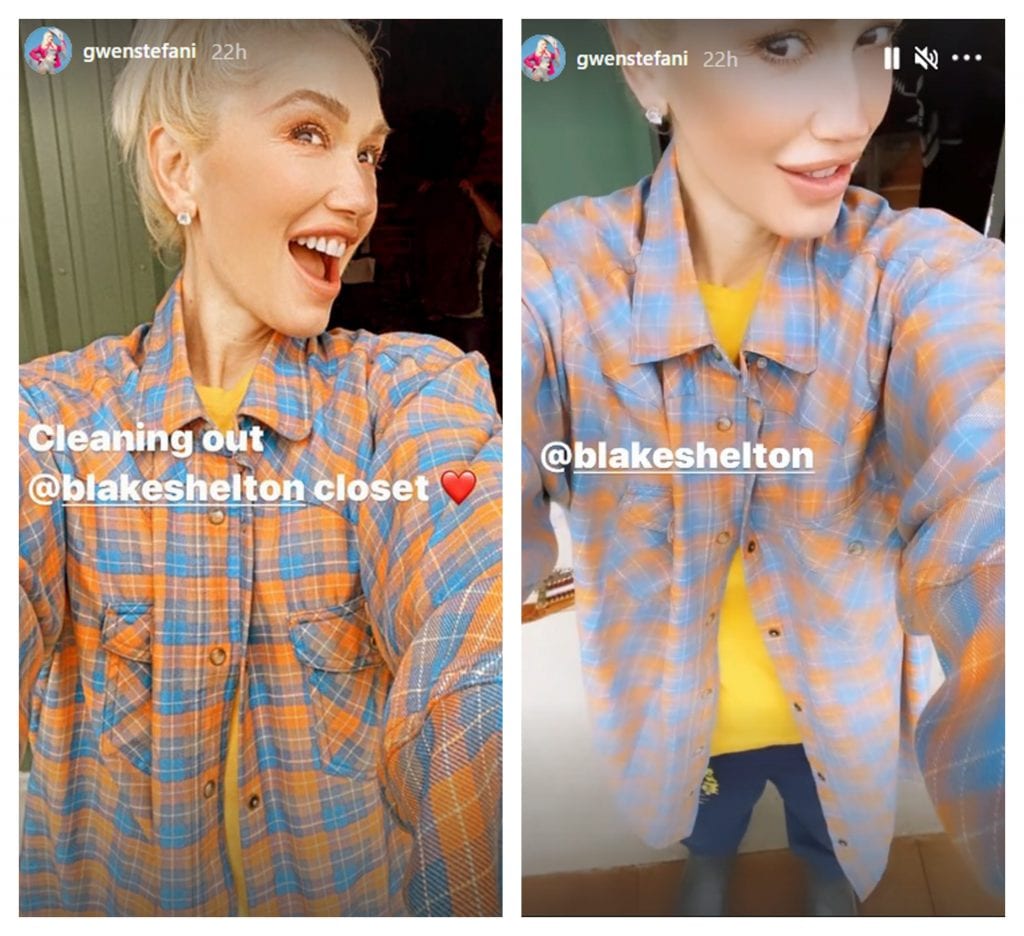 Gwen Stefani Blake Shelton closet feature