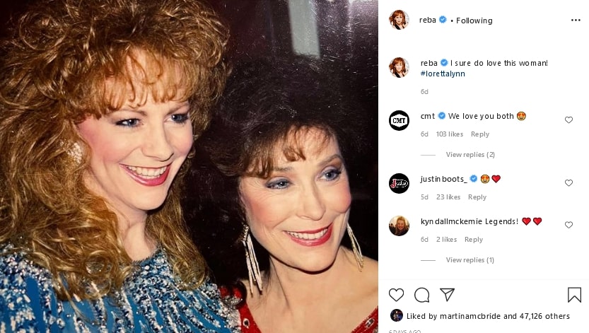 Credit: Reba McEntire/Instagram