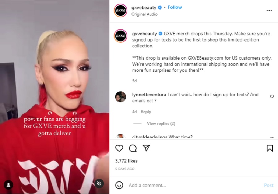 Gwen Stefani's New Hairstyle [Credit: GXVE Beauty/Instagram]