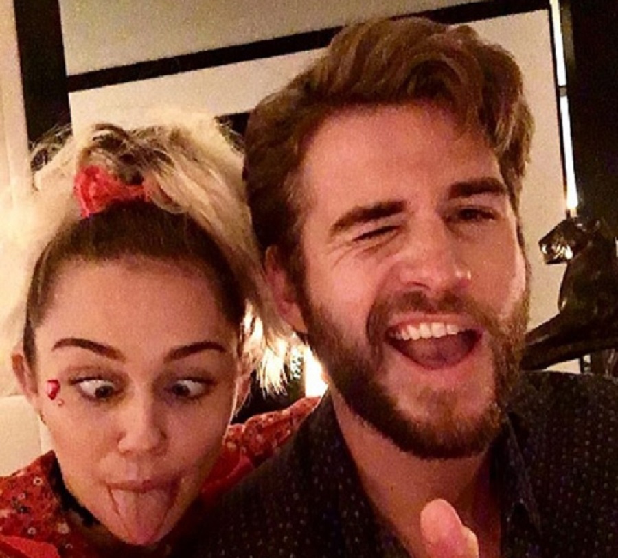 Miley Cyrus And Liam Hemsworth [Credit: Instagram]