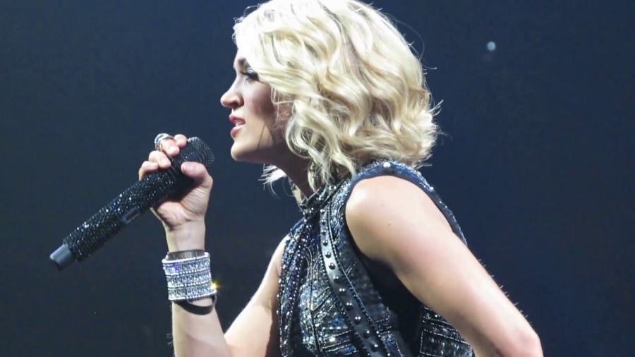 Carrie Underwood Rocks Out At Stage Coach Festival [Credit: YouTube]
