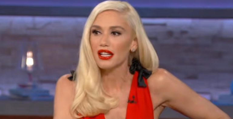 Gwen Stefani Flashes Skin In Red String Bikini & Cutoff Shorts [Netflix | YouTube]