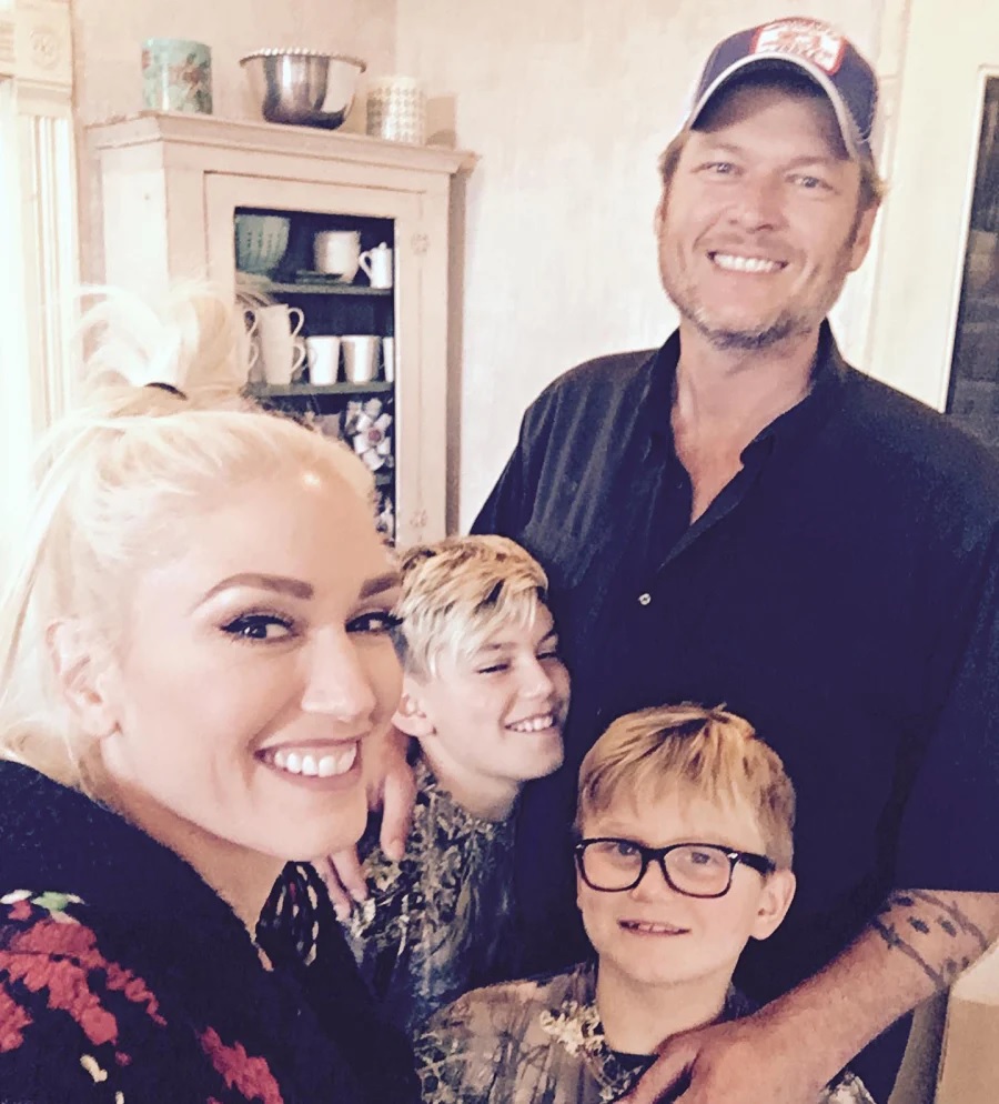 Gwen Stefani & Her Sons With Blake Shelton [Gwen Stefani | Instagram]