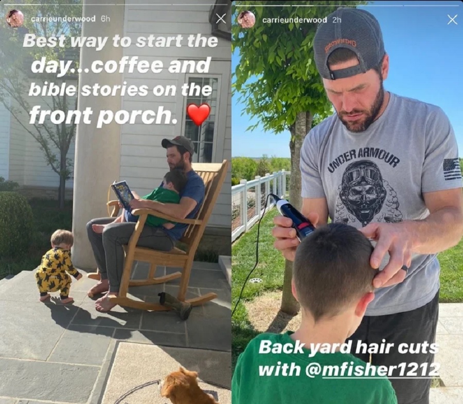 Carrie Underwood Shares Photo Of Mike Fisher & Sons [Carrie Underwood | Instagram]