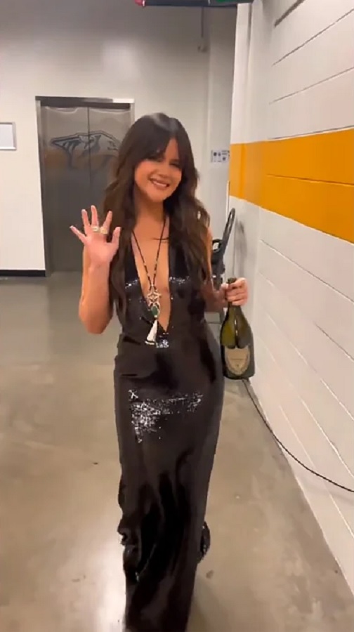 Maren Morris In Plunging Gown [Maren Morris | Instagram]