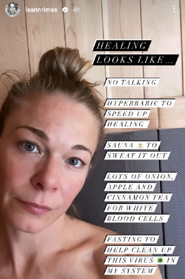 LeAnn Rimes Shares Health Update [LeAnn Rimes | Instagram Stories]