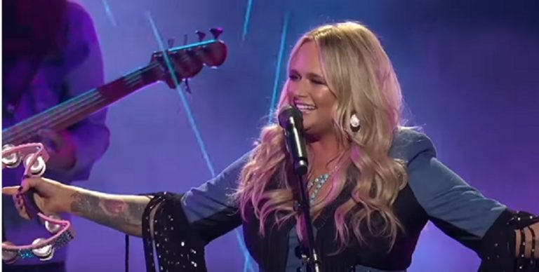 Miranda Lambert Stunning In Glitter Fringe & Skin-Tight Jumpsuit