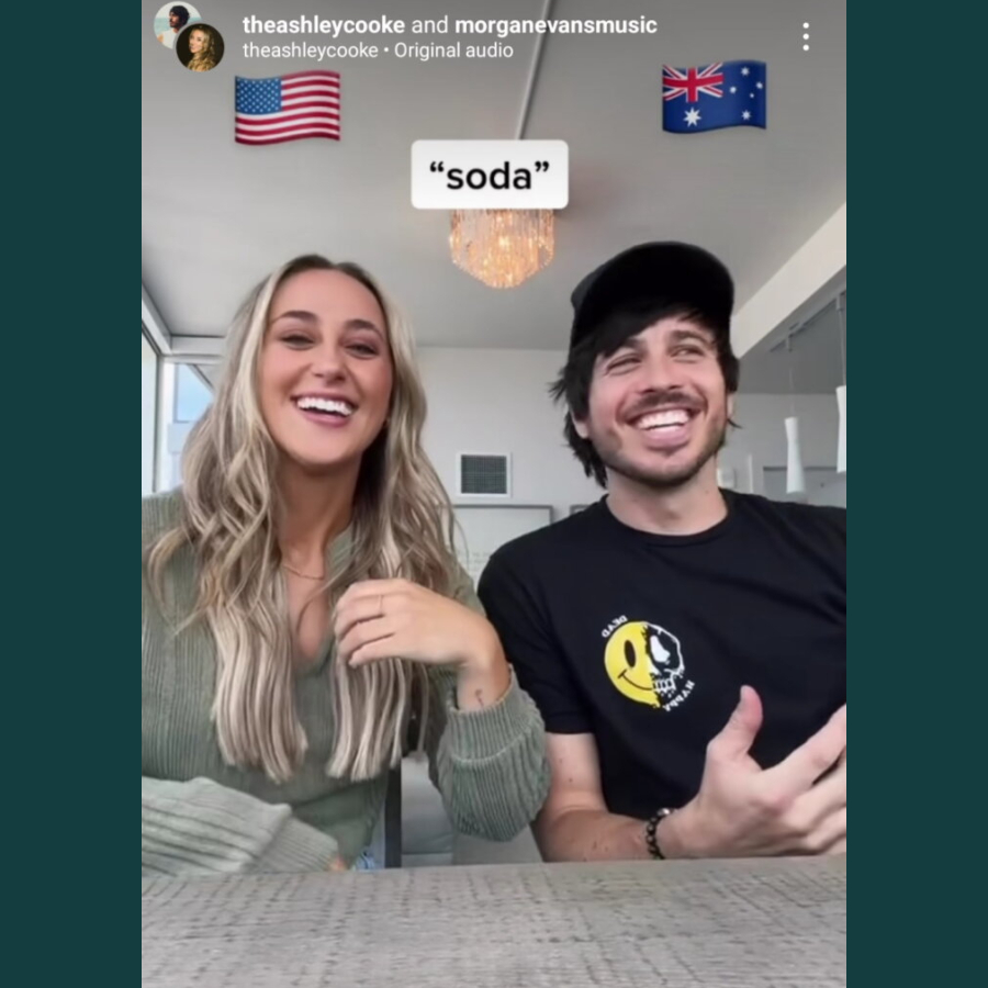 Ashley Cooke & Morgan Evans Play Game [Source: TikTok]