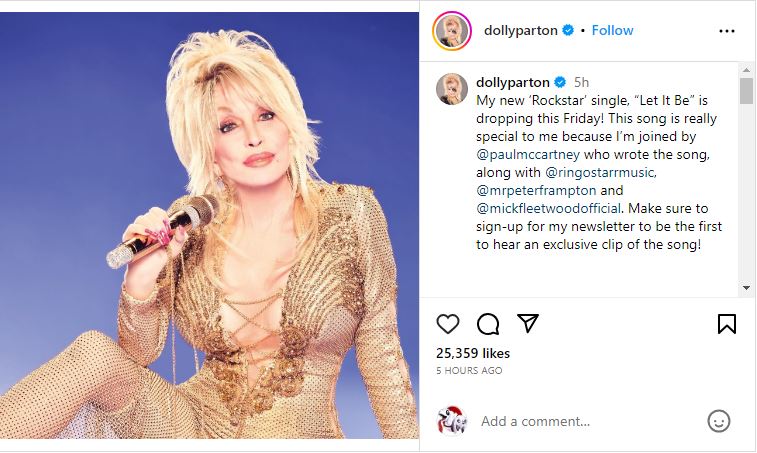 Dolly Parton IG