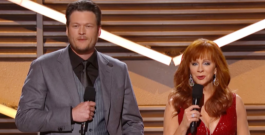 Reba McEntire and Blake Shelton/Credit: ACM YouTube