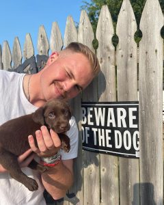 Zach Bryan and puppy/Credit: Zach Bryan Instagram