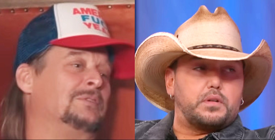 A collage of two men. The first man has a white and red baseball cap on and the other man has a yellow cowboy hat on.