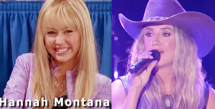 Miley Cyrus as Hannah Montana and Lainey Wilson/Credit: YouTube