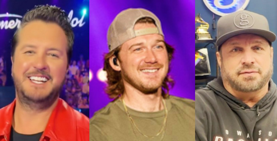 Luke Bryan, Morgan Wallen, and Garth Brooks/Credit: Instagram