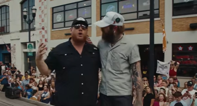 Luke Combs and Post Malone/Credit: YouTube